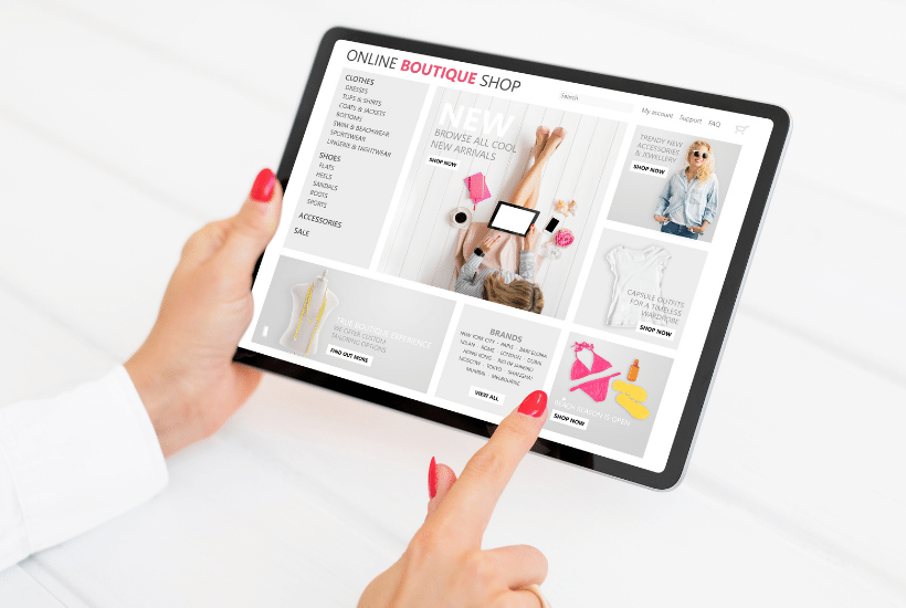 who uses wordpress ecommerce shop on tablet